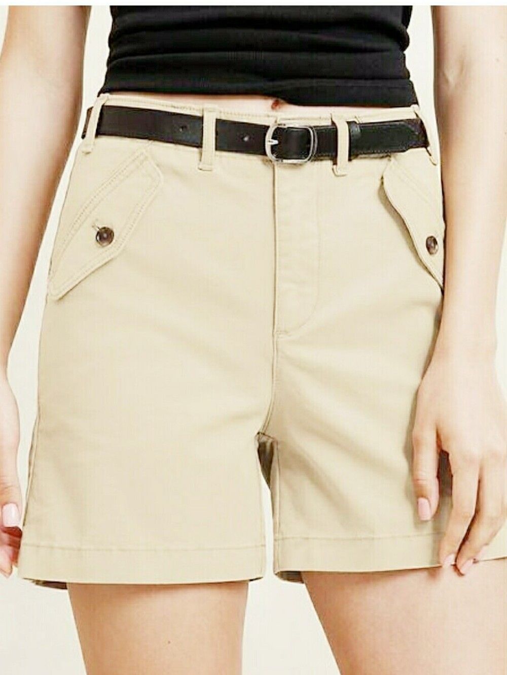 Banana Republic Factory Khaki Authentic Chino Girlfriend Shorts - Size 8